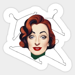 No Wire Hangers - Joan Crawford Sticker